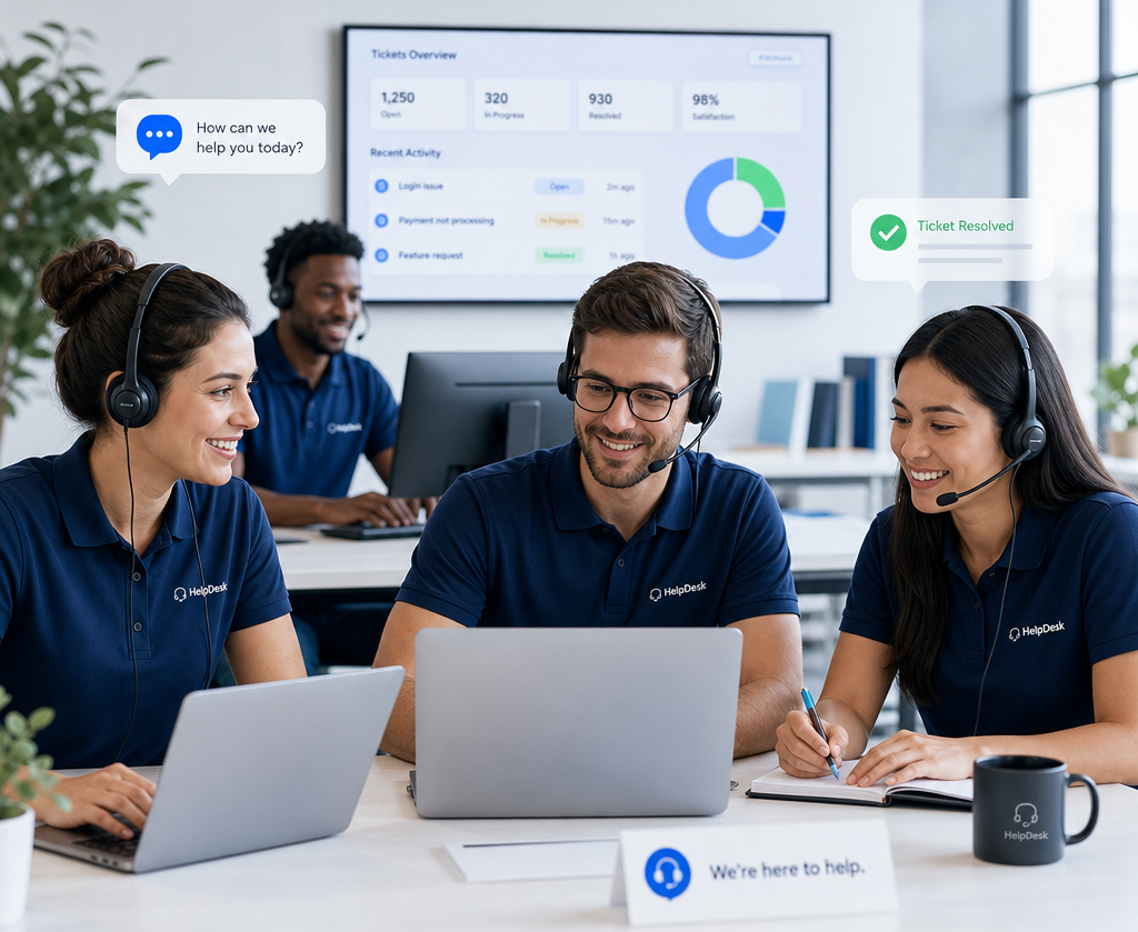 DomainBroker Support Team Illustration